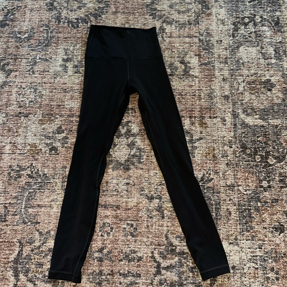 Women’s Lululemon gray align leggings, size 2, gently worn
